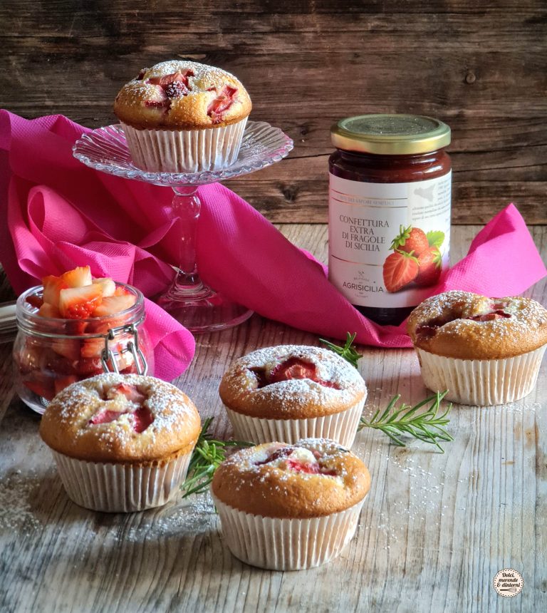 Muffins Con Fragole E Confettura Ricetta Dolce Il Ricettario Di